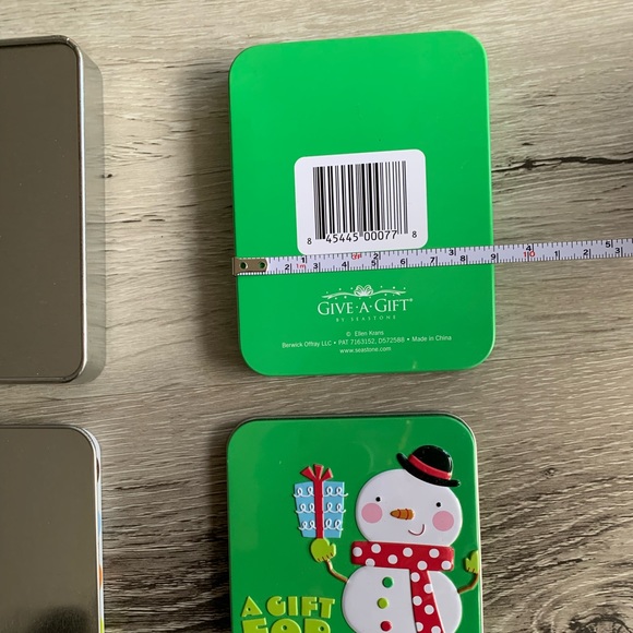 2x Tin Boxes/Cases/Containers, Length4.5โ x Width3.5โ x Height/thickness0.6โ - Picture 6 of 15